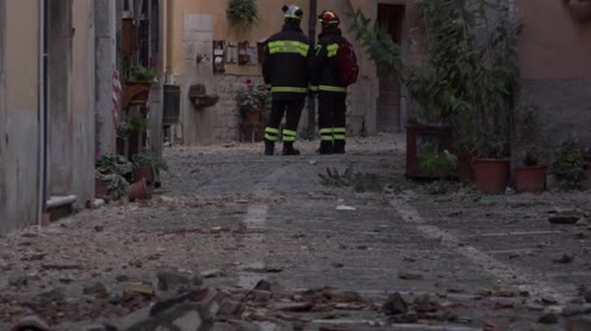 Italy: Officials assess damage after powerful quakes