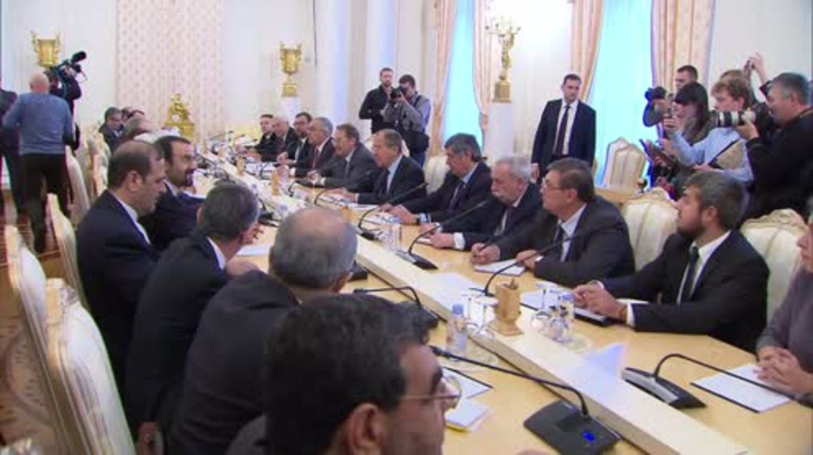 Russia: Lavrov holds trilateral talks with Syrian and Iranian FMs