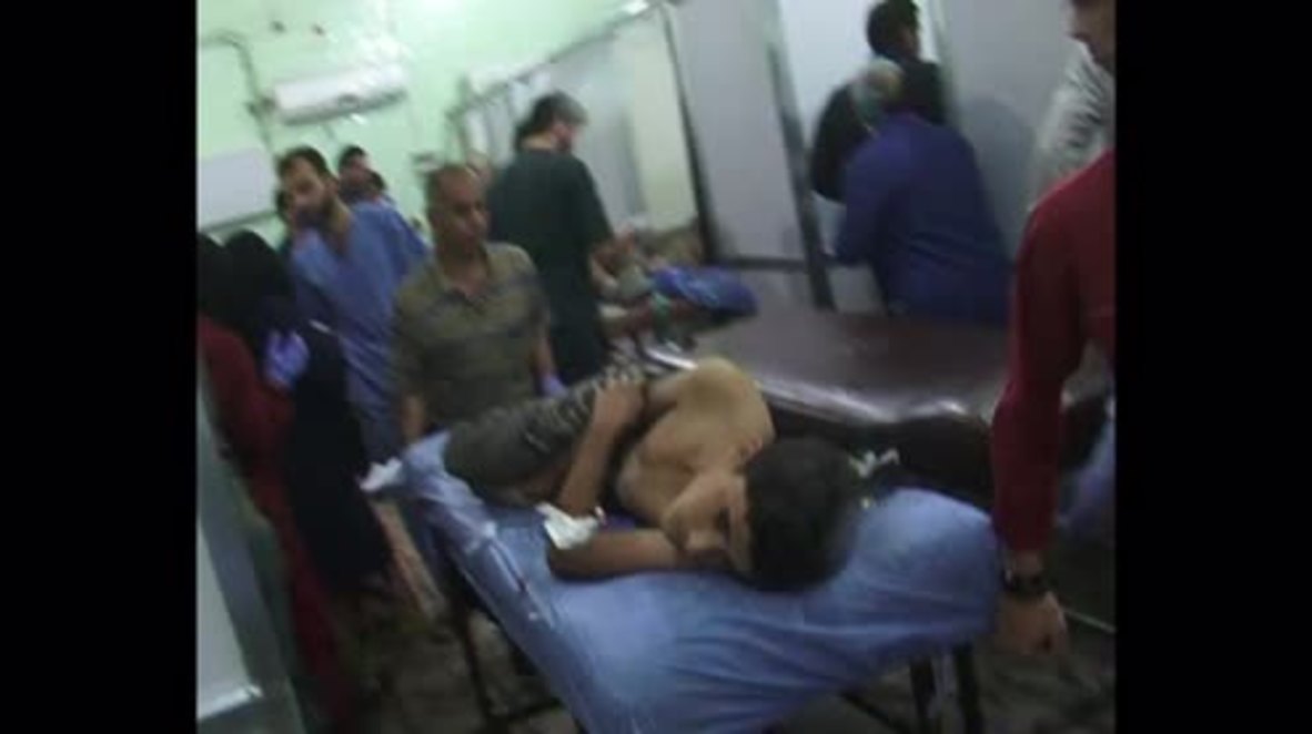 Syria: Shelling victims treated in Aleppo after rebels and Islamists start major assault *GRAPHIC*