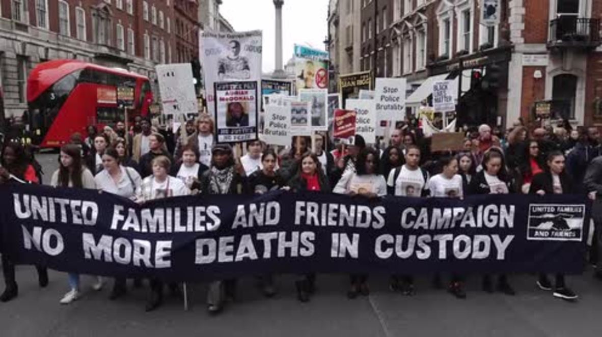 UK: Anti-police brutality activists march on Downing Street