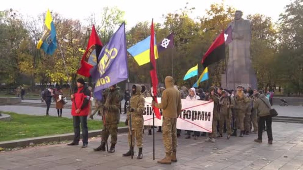Ukraine: Protesters attend 'March of Justice' in Lviv