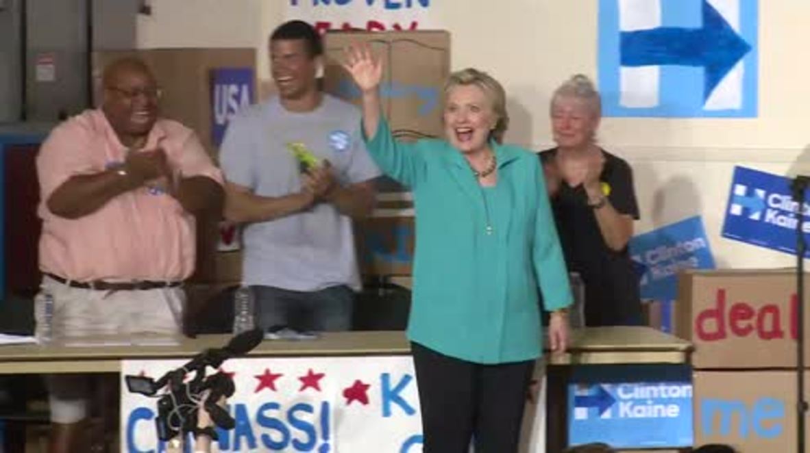 USA: Clinton urges Florida voters to avoid 'noise and the distraction' of recent FBI letter