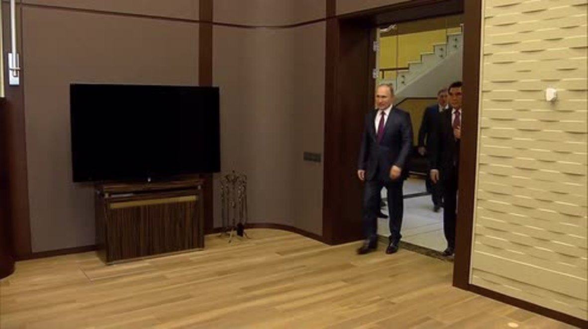 Russia: Putin meets with Turkmen president to discuss economic ties