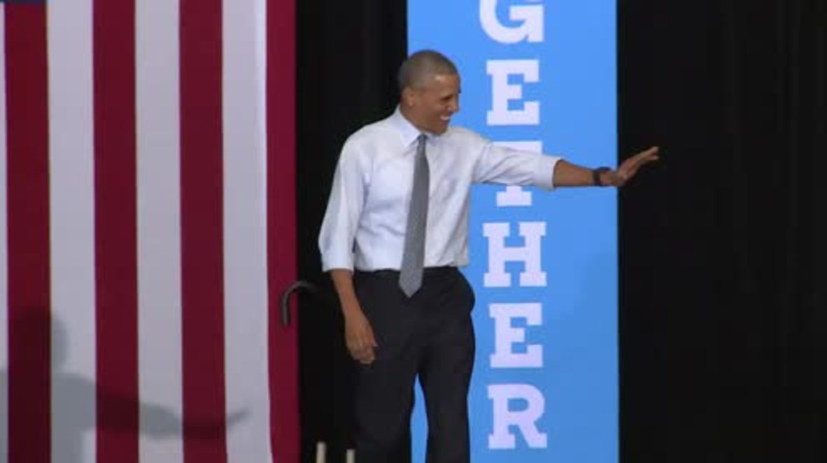 USA: Obama continues on Clinton's campaign trail in Ohio's Capital University
