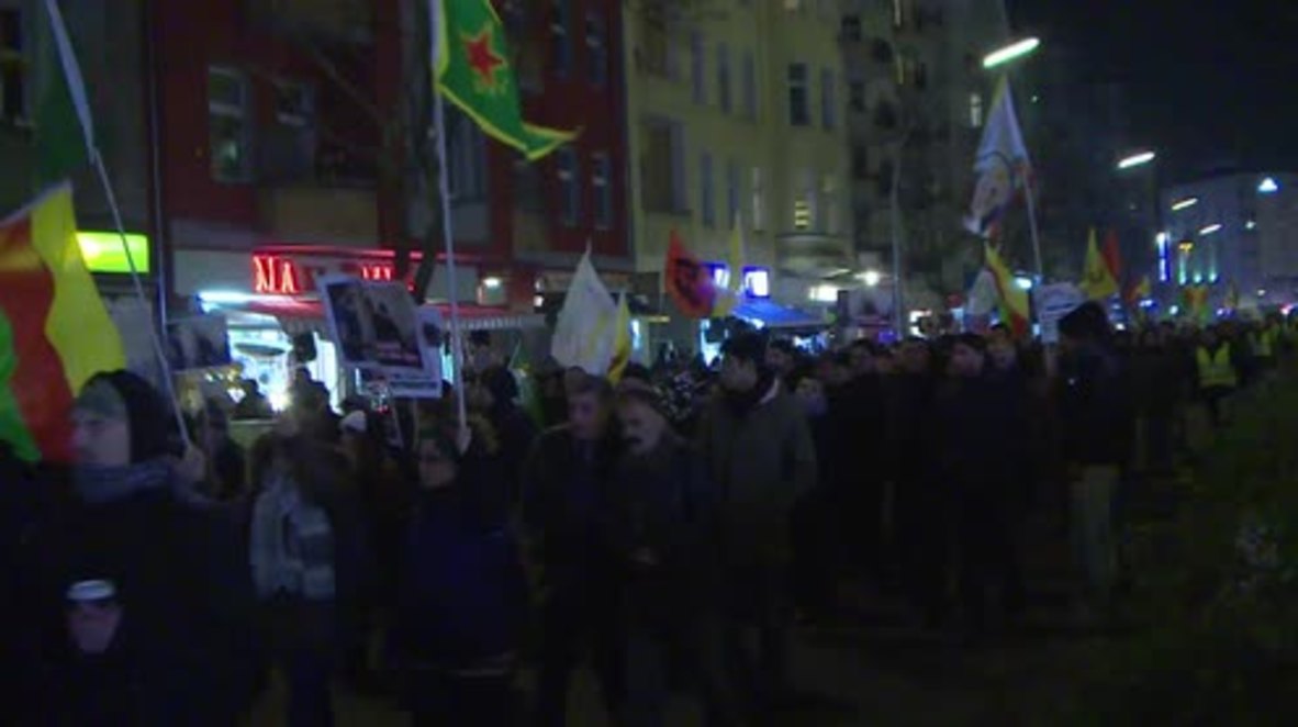 Germany: Kurds protest Turkish crackdown on HDP in Berlin