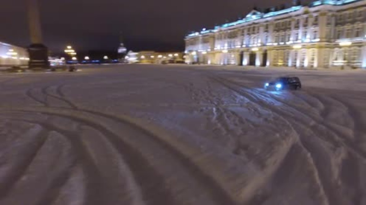 Russia: See St. Petersburg snowboarder shred majestic Palace Square at serious speeds