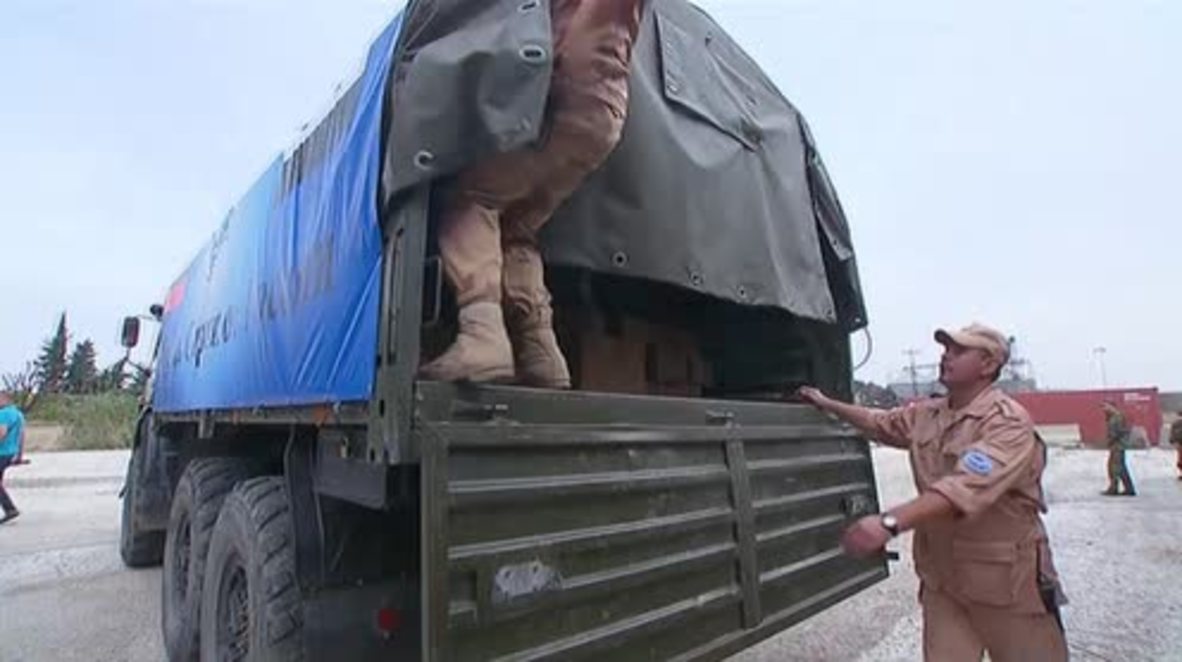 Syria: First Russian humanitarian aid train departs Tartus for Jableh