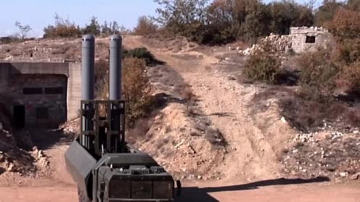 Syria: Russia's Bastion missile defence system fires rockets at IS positions