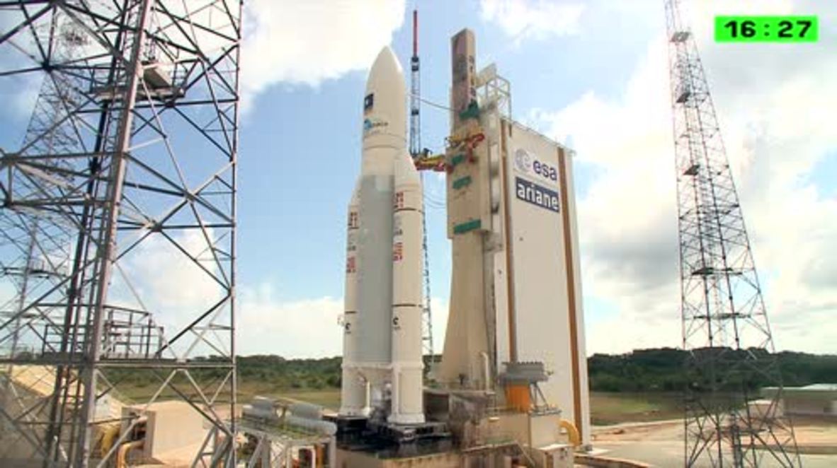 French Guiana: Ariane 5 ES rocket lifts off carrying 4 new Galileo satellites