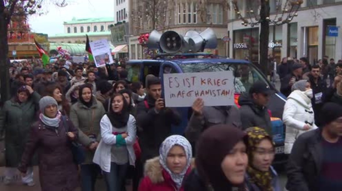 Germany: Protesters march against deportation of Afghan nationals in Hanover