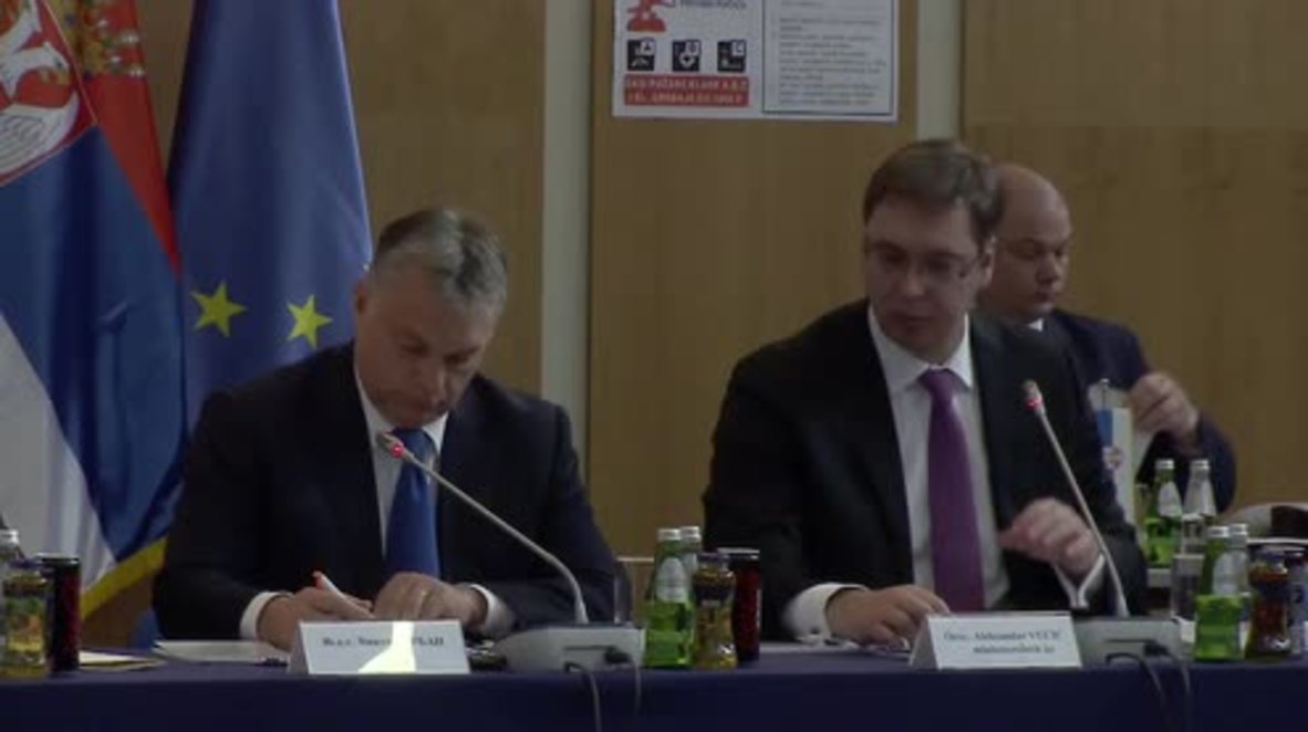 Serbia: Hungarian and Serbian PM discuss immigration at press conference