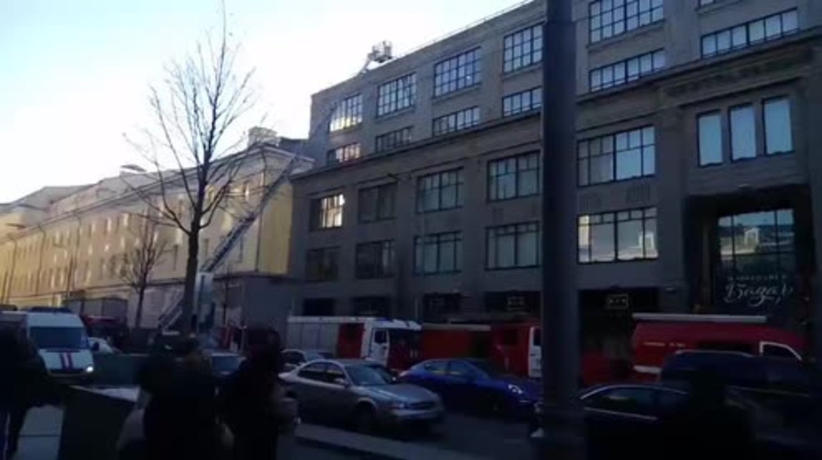 Russia: Over 1,000 people evacuated following fire at Moscow's TSUM mall