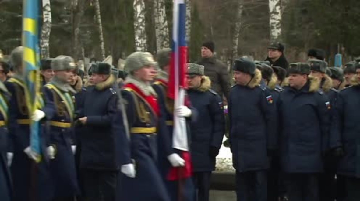 Russia: Monument erected to pilot killed in downing of Russian jet on 1yr anniversary