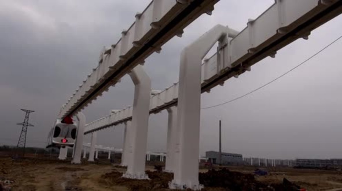 China: Chengdu’s battery-powered sky train is world first and it looks like a PANDA