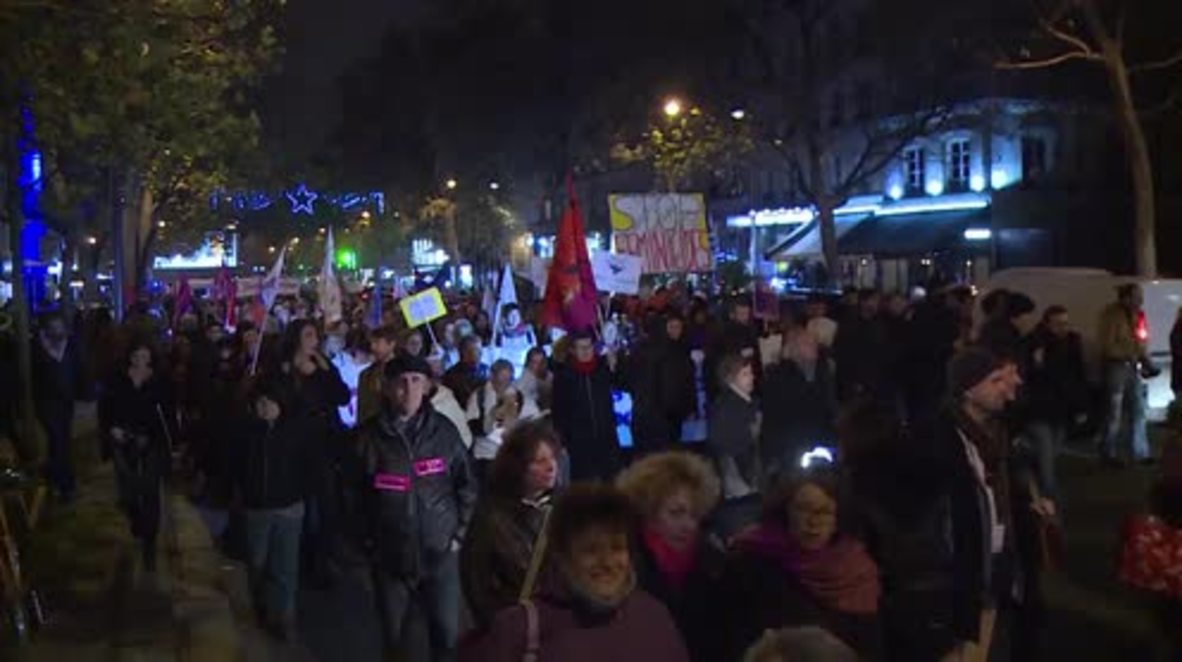France: Hundreds denounce violence against women in Paris