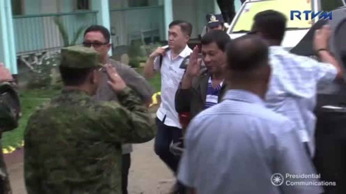Philippines: Duterte visits wounded security personnel in Lanao del Sur