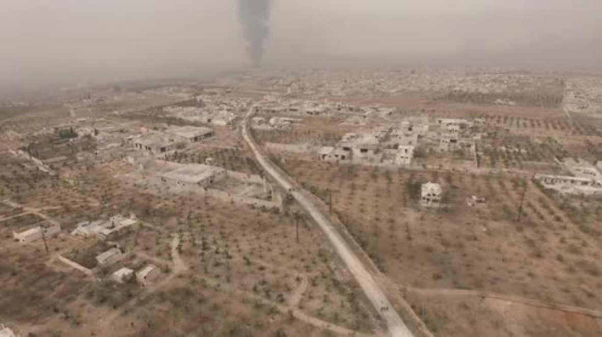 Syria: Drone shows two further east Aleppo districts taken by SAA