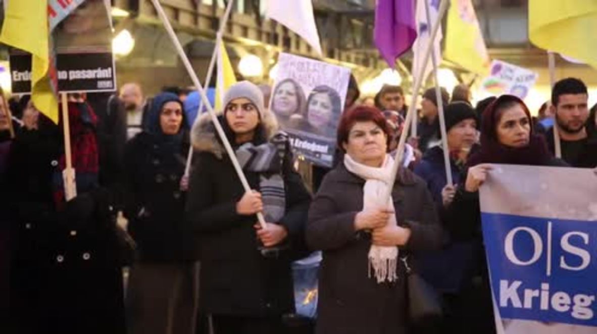 Germany: Pro-Kurdish activists rally against OSCE countries' Turkey policy
