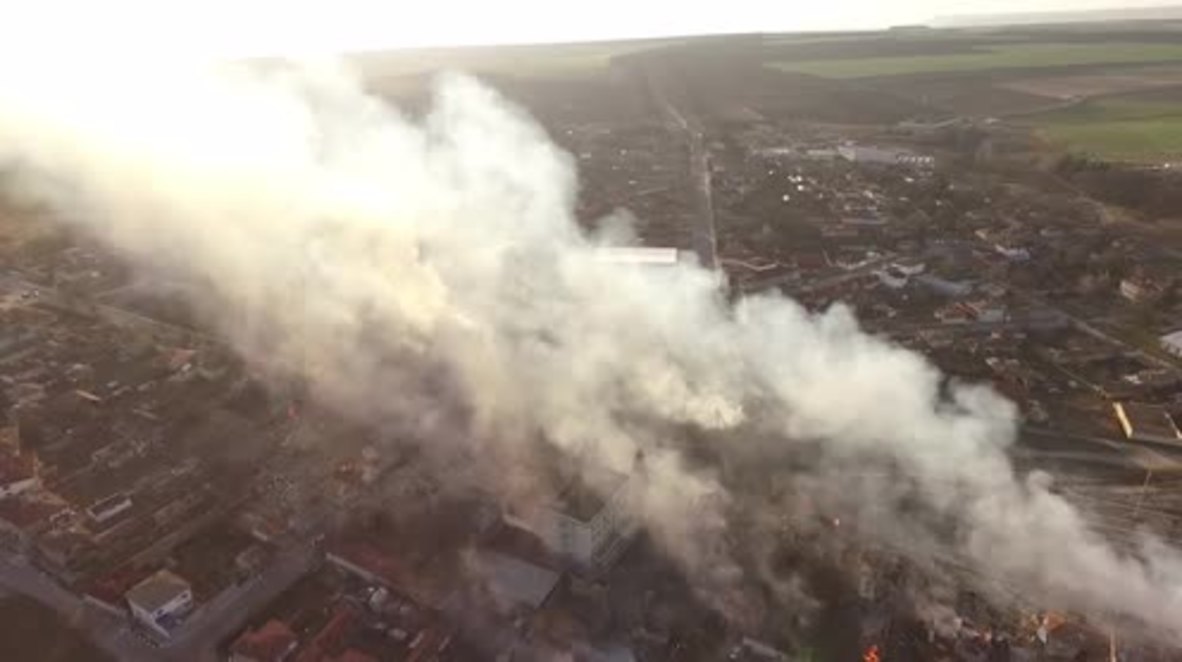 Bulgaria: Drone captures scene of train explosion that killed 5, injured scores