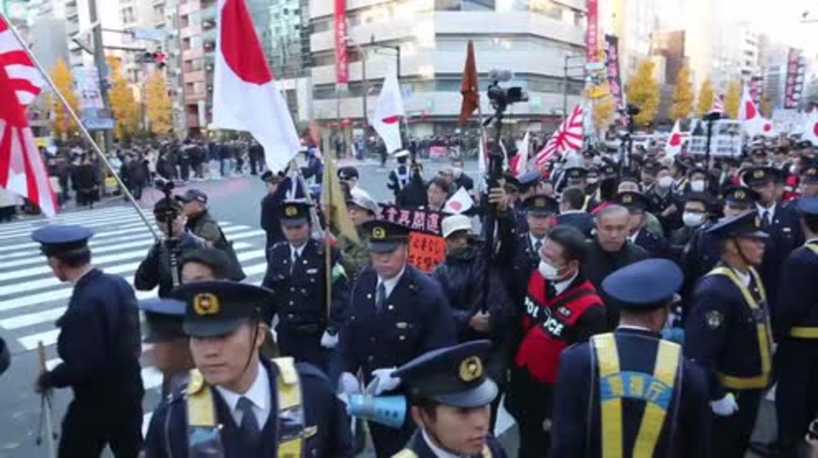 Japan: Anti-Korean nationalist rally met by anti-racist counter-protesters in Tokyo