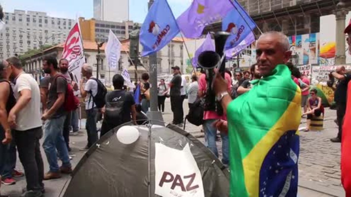 Brazil: Thousands of public workers protest austerity in Rio de Janeiro