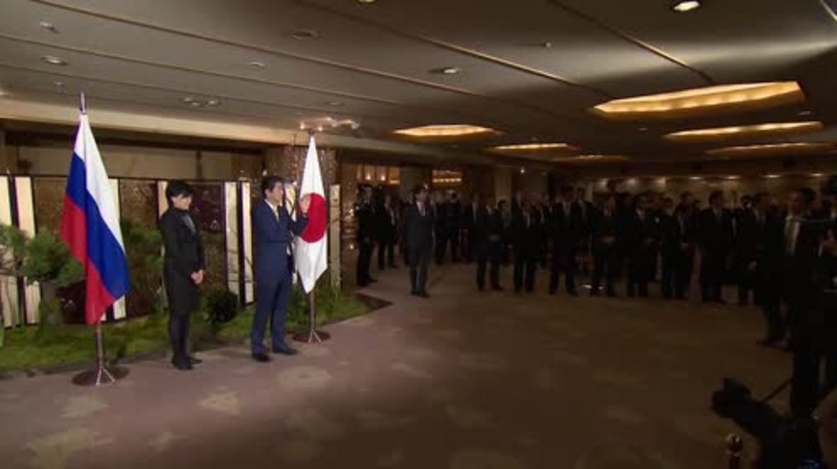 Japan: Abe greets Putin on his first visit to Japan in 11 years