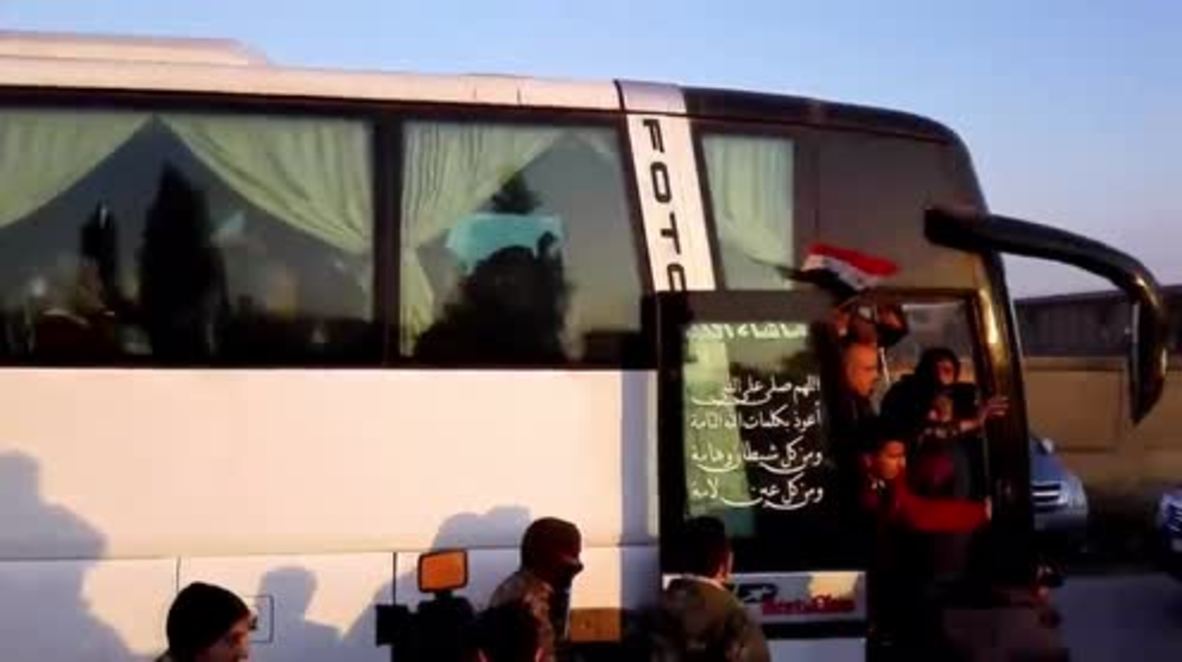 Syria: Over 500 civilians arrive to Jibreen refugee camp from Al-Fouaa and Kefraya