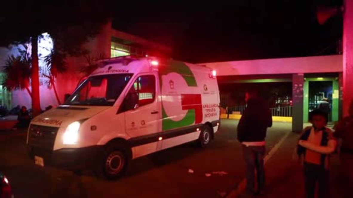 Mexico: Families await news outside hospital following deadly blasts