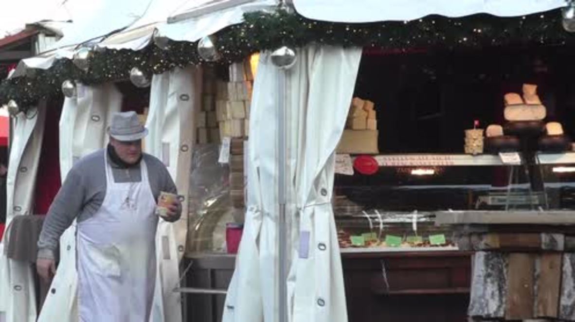 Germany: Berlin's Gendarmenmarkt market re-opens following day of mourning