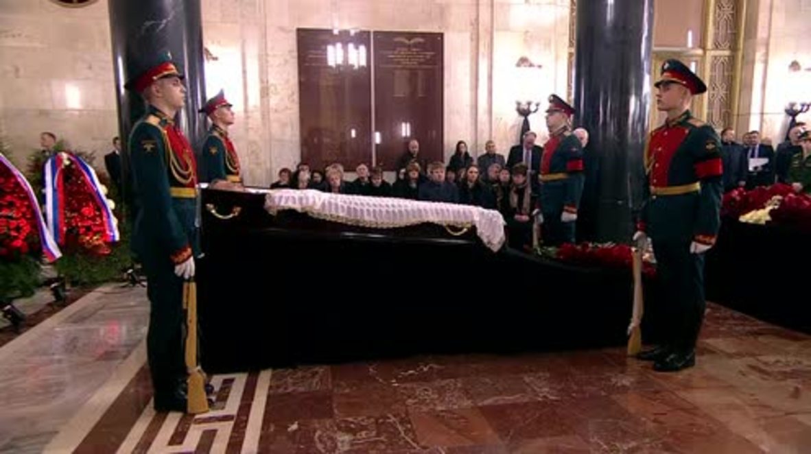 Russia: Putin and Lavrov pay their respects at farewell ceremony for Andrei Karlov