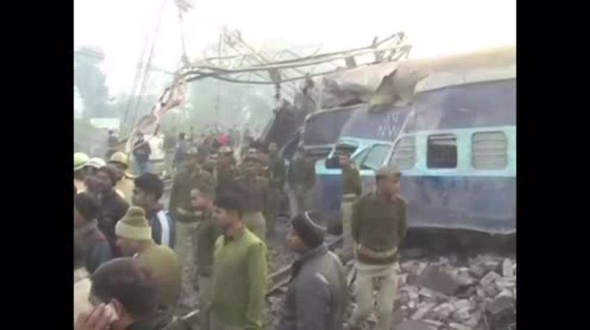 India: 2 dead, over 40 injured after express train derails in Kanpur