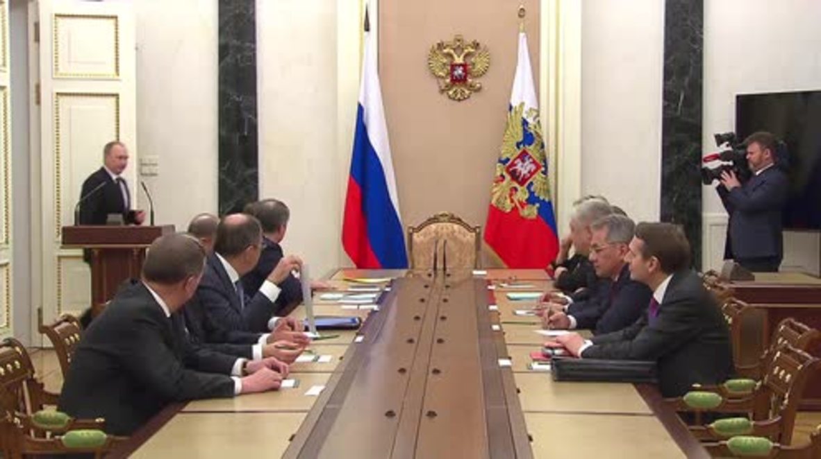 Russia: Putin discusses Syrian conflict with Security Council