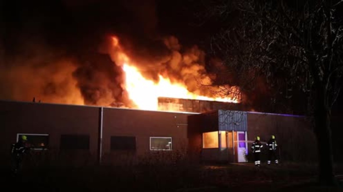 Netherlands: Huge fire rips through planned mosque in Culemborg