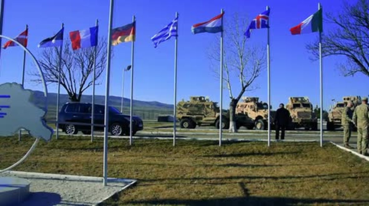 Georgia: McCain claims Putin is making world 'more dangerous' as he visits NATO training base