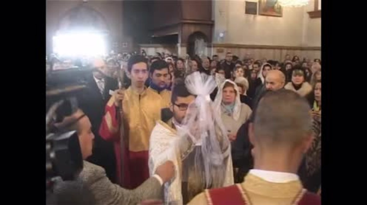 Syria: French lawmakers join Orthodox Christmas Eve mass in Aleppo