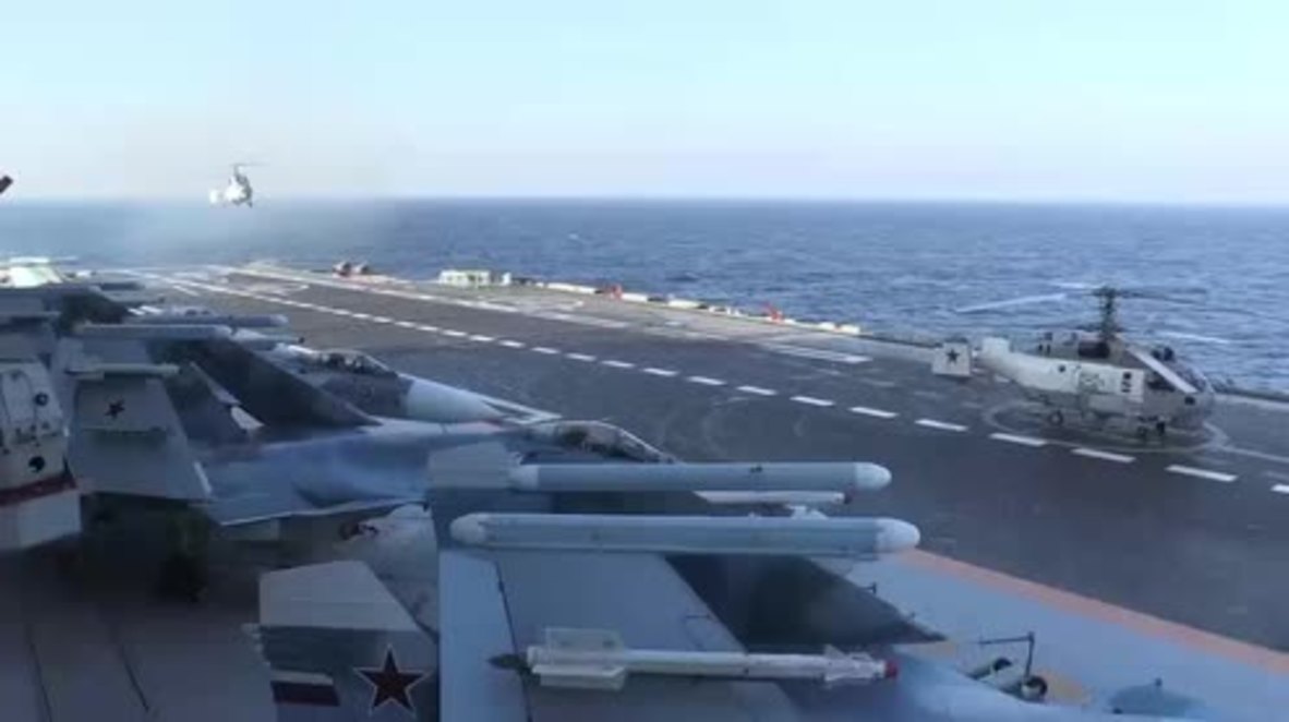 Syria: Russian servicemen awarded as Admiral Kuznetsov departs conflict zone