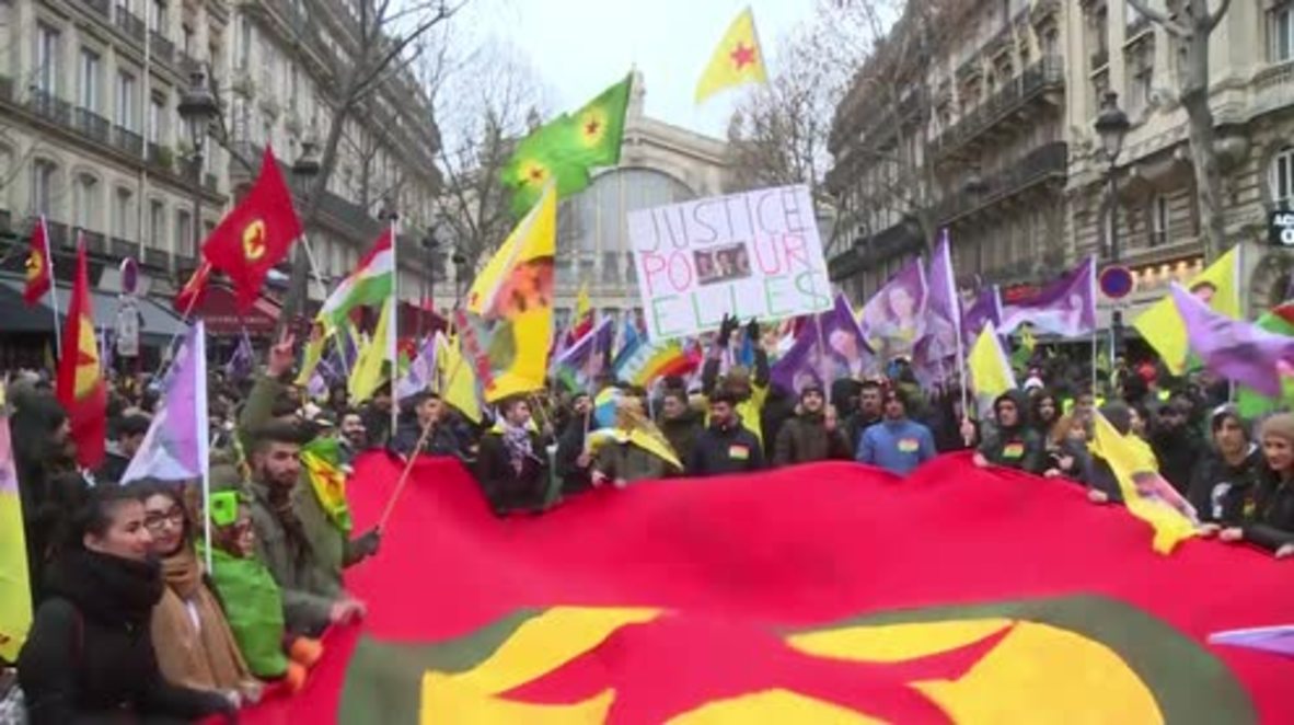 France: Thousands pay tribute to Kurdish women activists slain in Paris