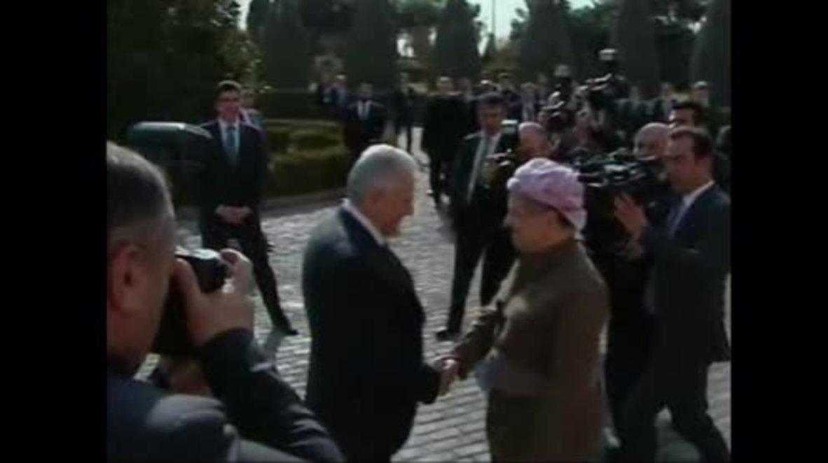 Iraq: Turkish PM meets with Iraqi Kurdish leaders in Erbil to strengthen ties