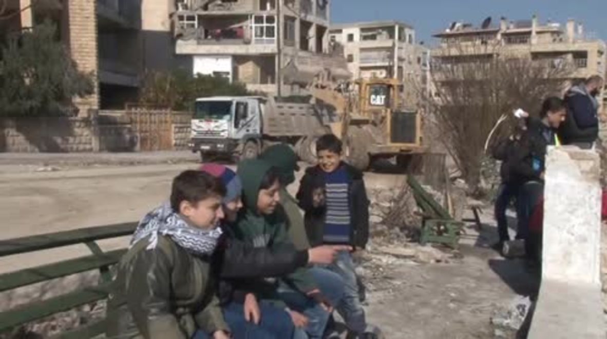 Syria: Rebuilding work underway in war-damaged Eastern Aleppo