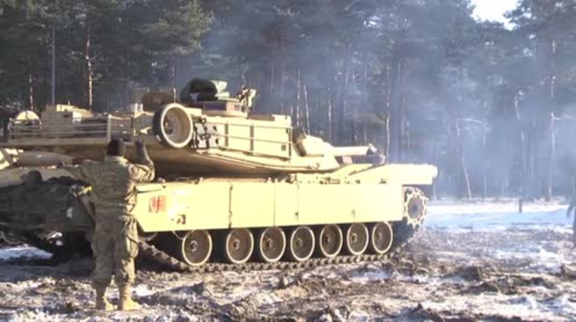 Poland: US tanks arrive in Zagan ahead of NATO drills