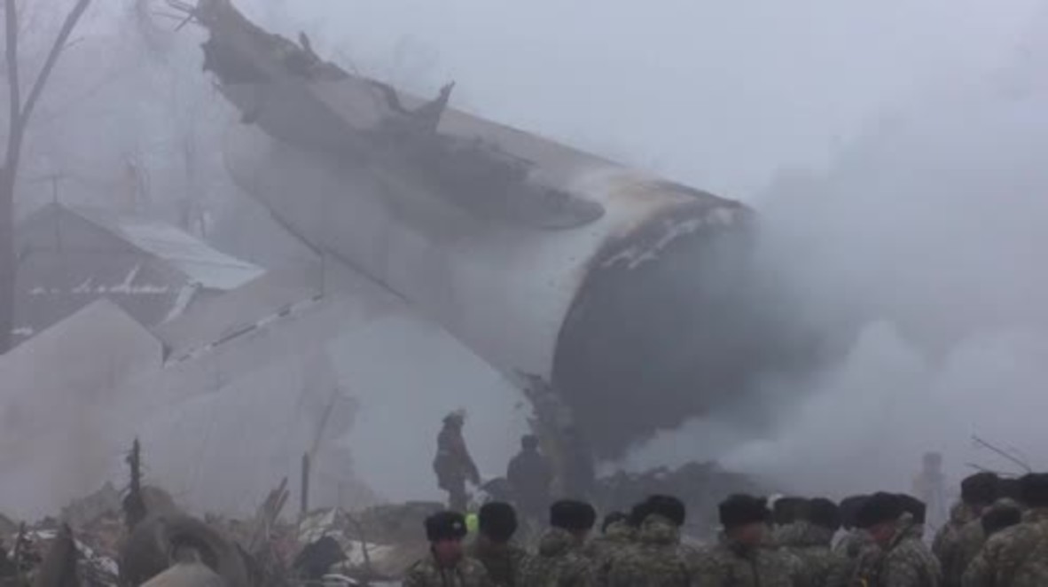 Kyrgyzstan: Bodies recovered from deadly Turkish cargo plane crash *GRAPHIC*