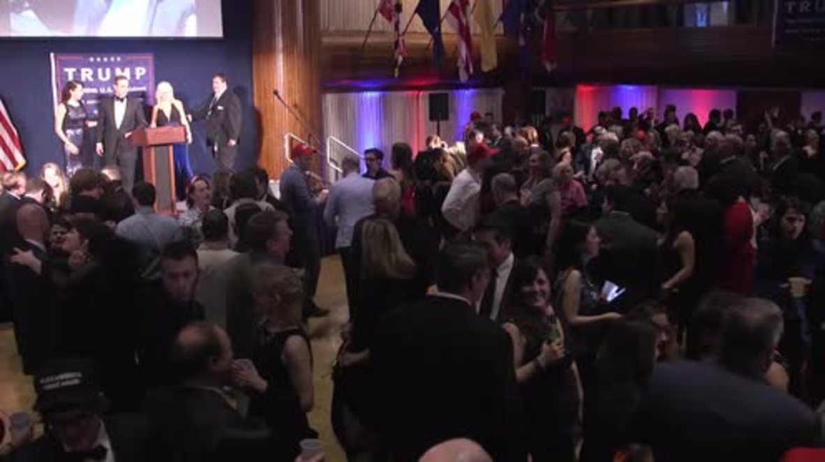 USA: Trump supporters celebrate at sold-out 'DeploraBall' inaugural party