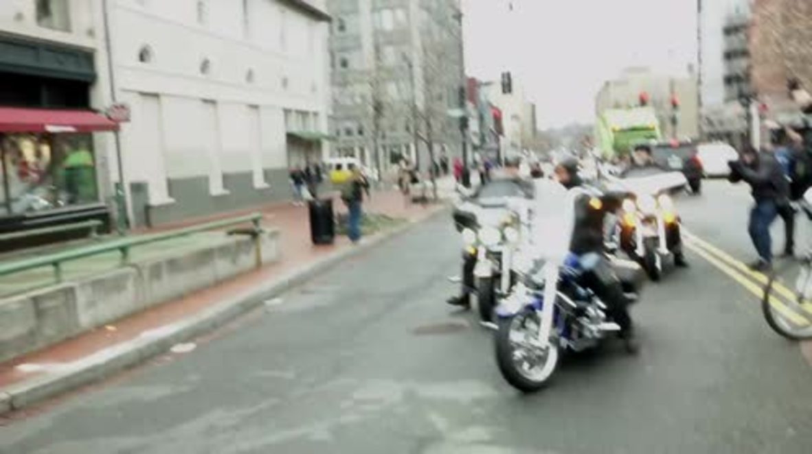 USA: Bikers for Trump celebrate inauguration with ride through DC
