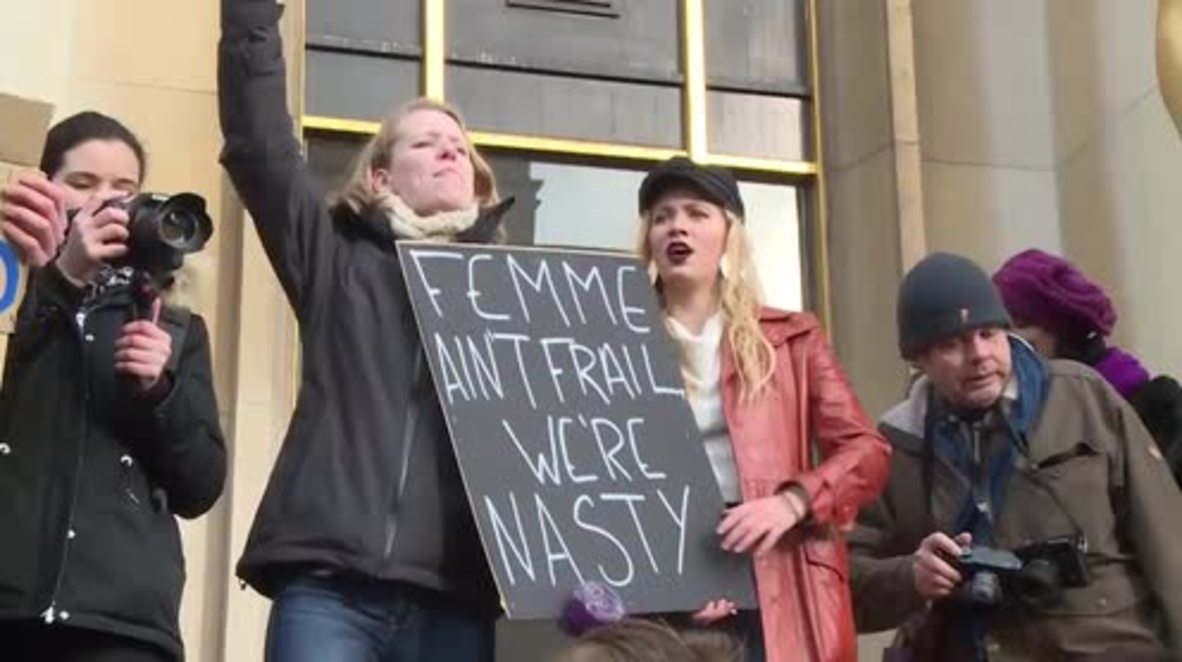 France: 'Paris against Trump' - women march against Trump's presidency