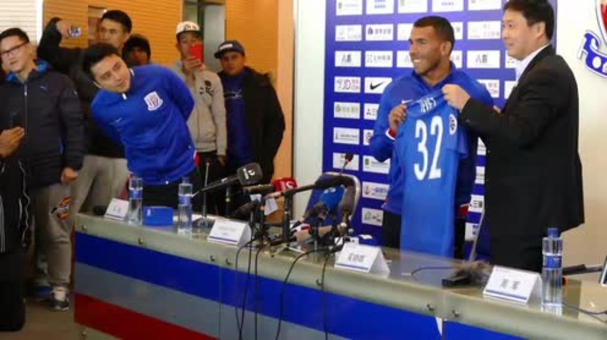 China: Tevez completes EUR 82.8 million transfer to Shanghai Shenhua FC
