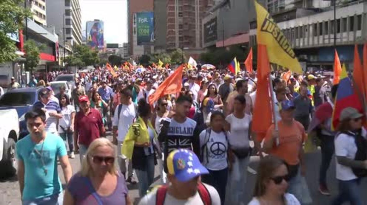 Venezuela: Protesters demand elections on streets of Caracas