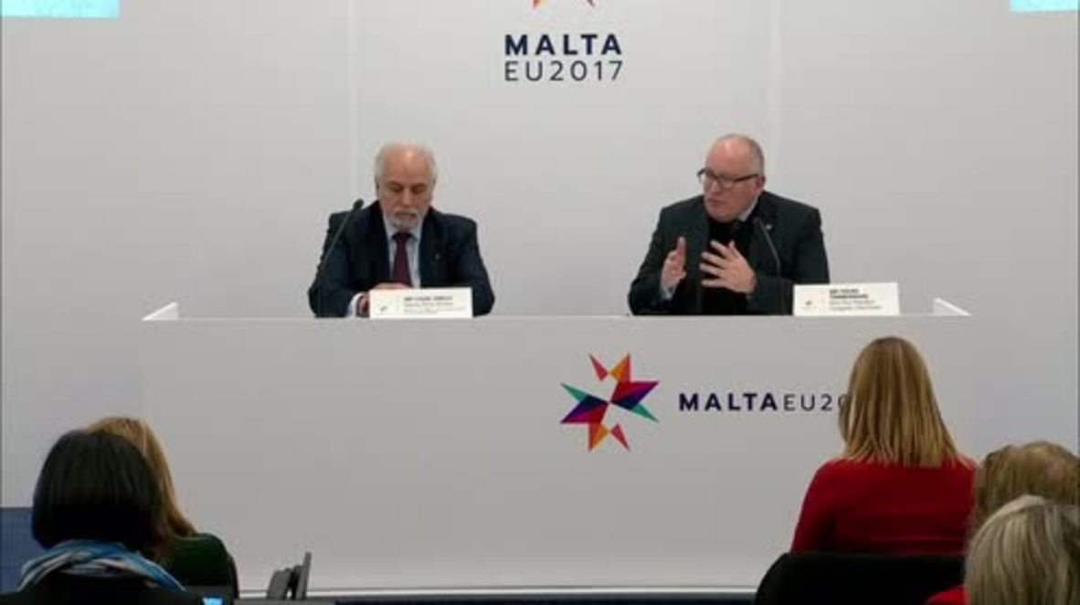 Malta: EU's Timmermans wants 'best possible deal for the 27' from Brexit