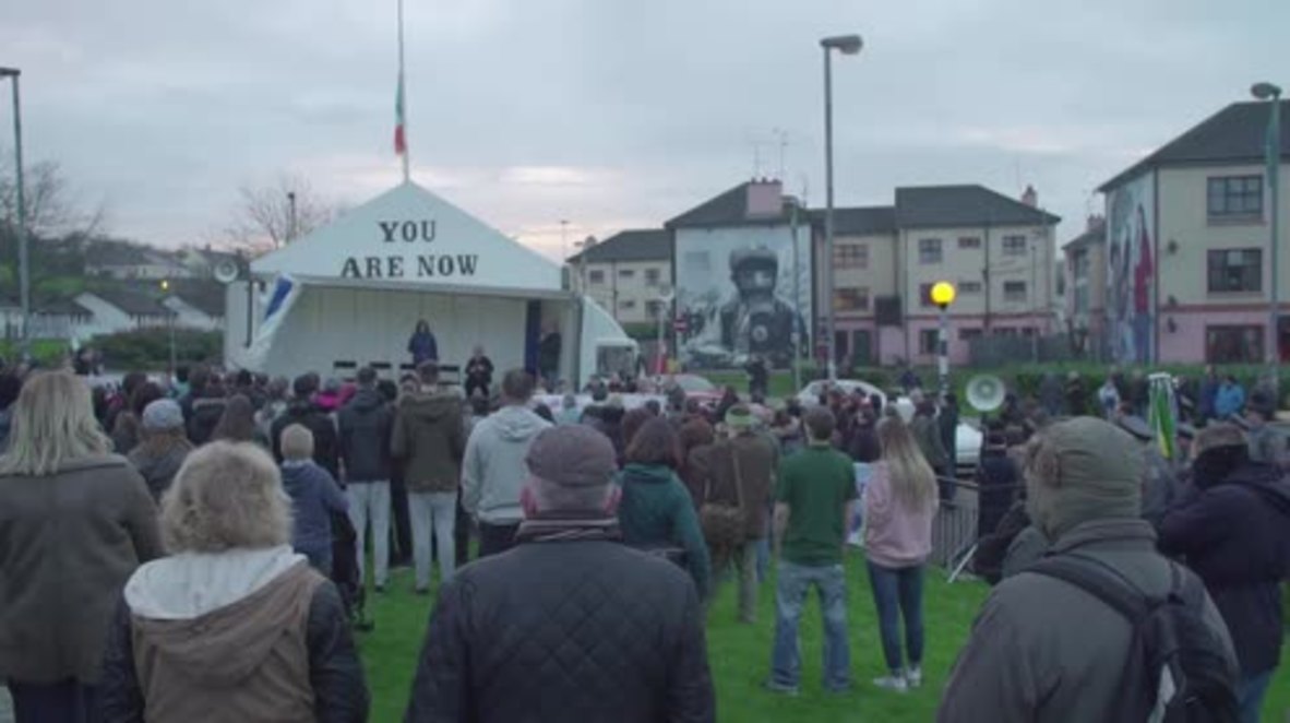 UK: Protesters mark 45th anniversary of Bloody Sunday in Derry