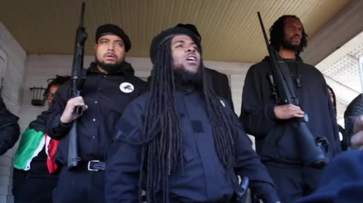 USA: Black Panthers hold armed rally in North Carolina