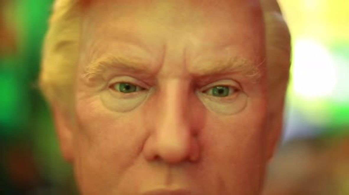 Mexico: Trump and Nieto wax figures stand side-by-side in Mexico City